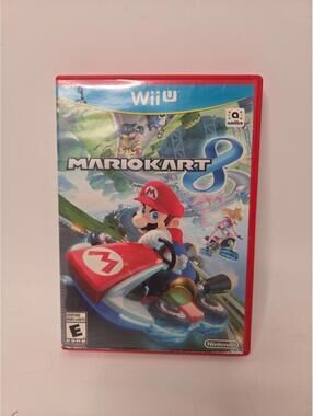 Nintendo Wii U Mario Kart 8 Red Box Cart Racing Game No Manual